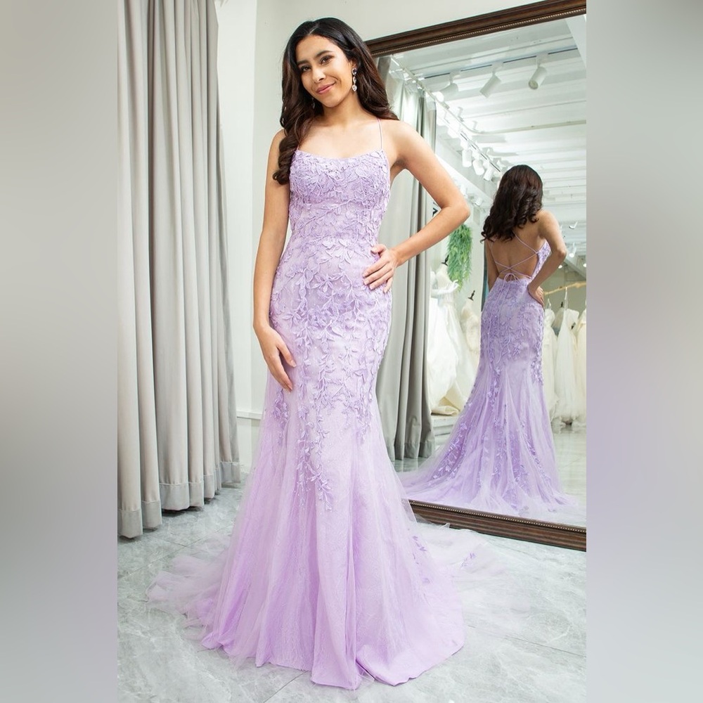 Amarra Lilac Lace Dress 88550